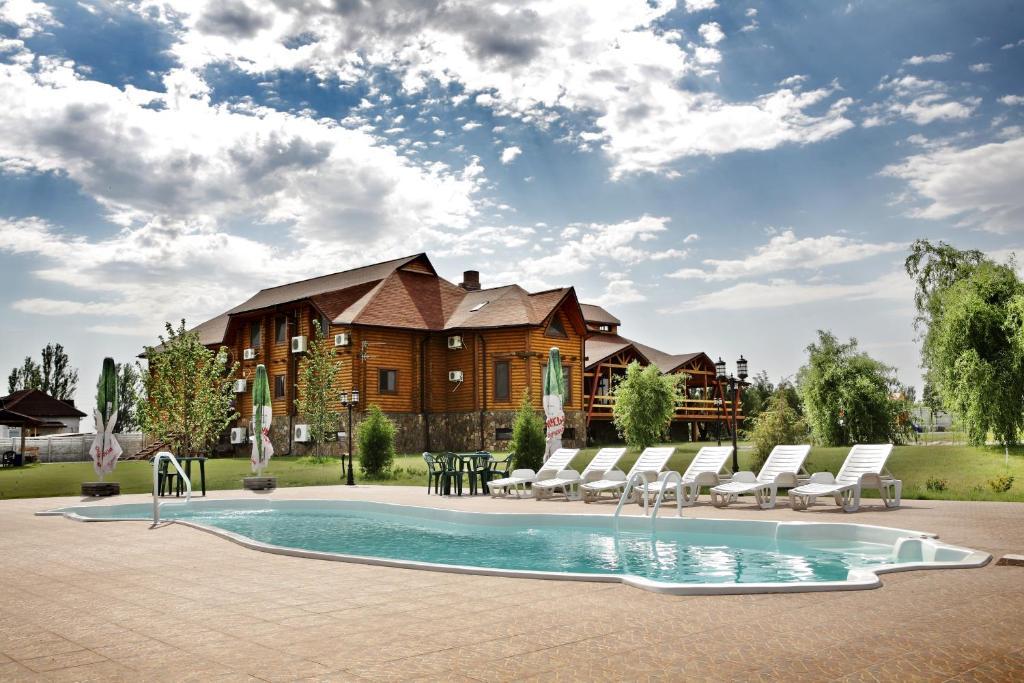 Panska Hata Hotel Nyzhnya Khortytsya Exterior foto